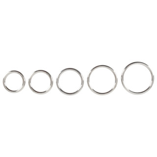 Bad Kitty Set of 5 Metal Rings