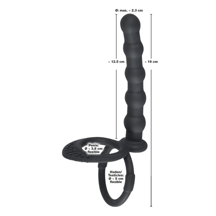 Black Velvets Cock & ball ring