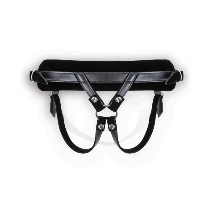 HARNESS WITH BLACK DILDO SIZE S