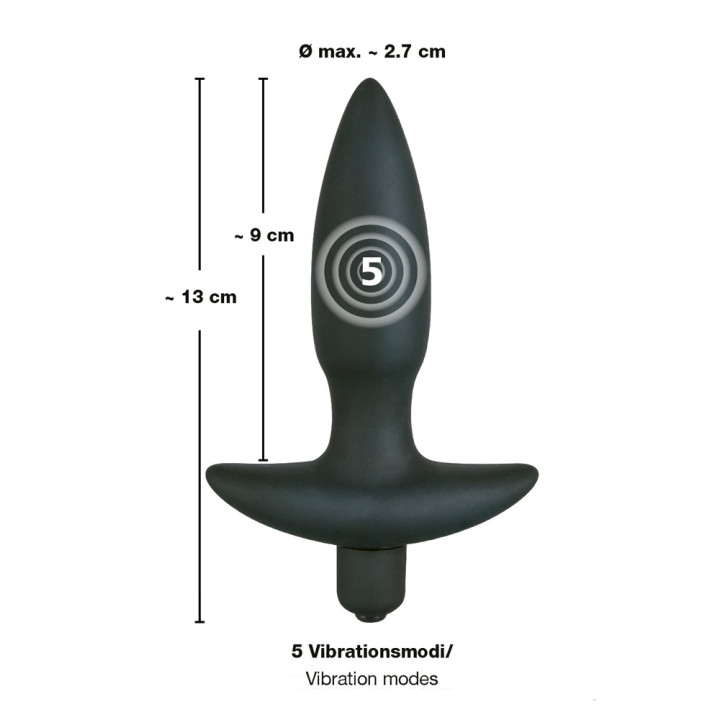 Black Velvets Vibr. Small Plug