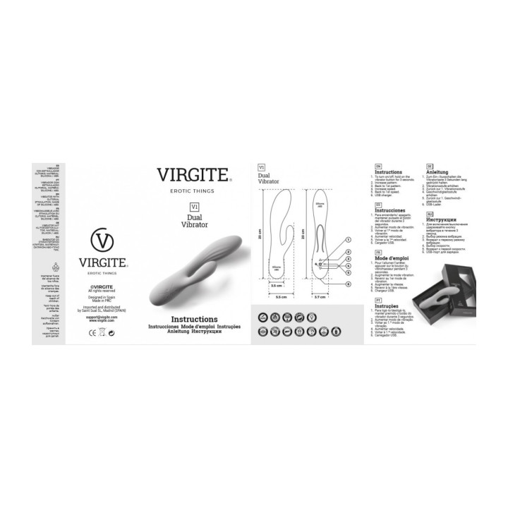 RECHARGEABLE VIBRATOR V1 PURPLE