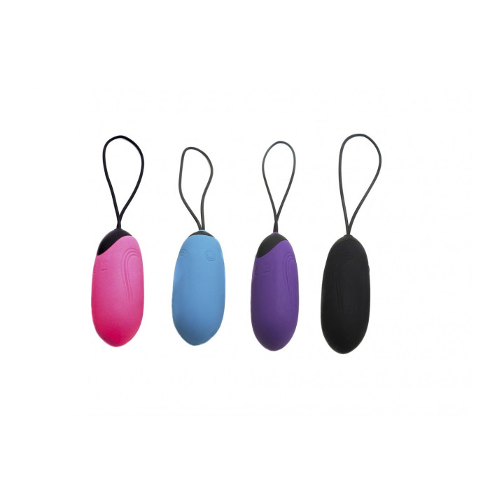 BLACK RECHARGEABLE VIBRATING EGG G3