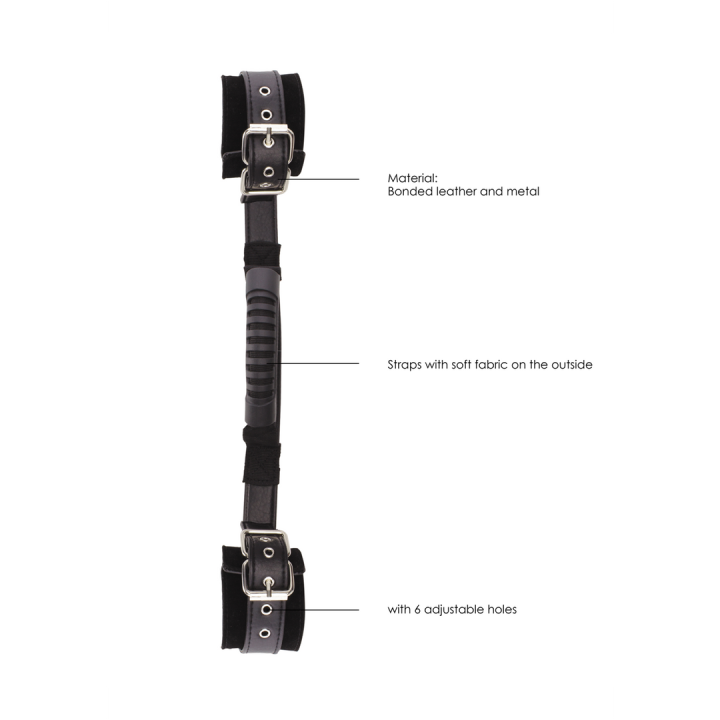 Bonded Leather Hand Cuffs with Handle