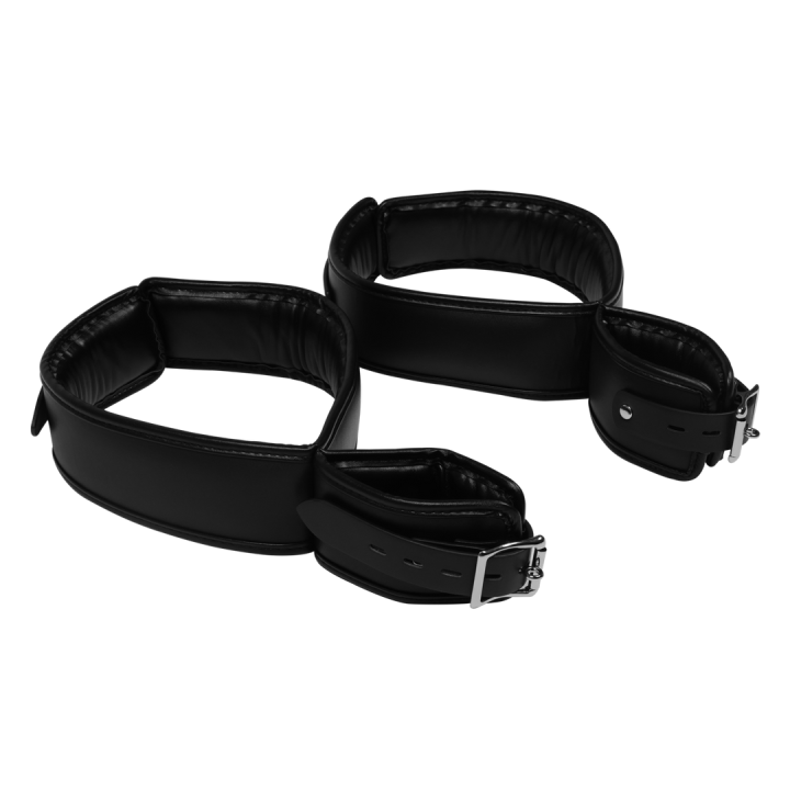 Hand and Thigh Cuffs Set - Black