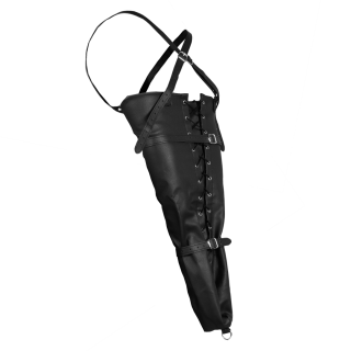 Lace-up Full Sleeve Arm Restraint - Black