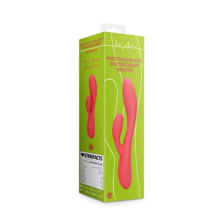 Smooth Ultra Soft Silicone Rabbit Vibrator - Astro Dust