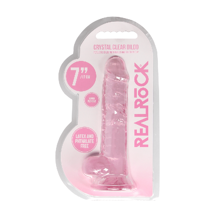 Realistic Dildo with Balls - 7 / 18 cm