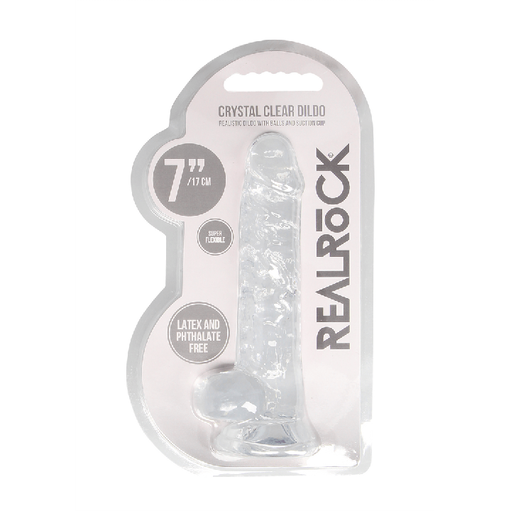 Realistic Dildo with Balls - 7 / 18 cm