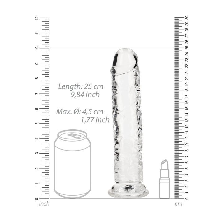 Straight Realistic Dildo with Suction Cup - 9'' / 23