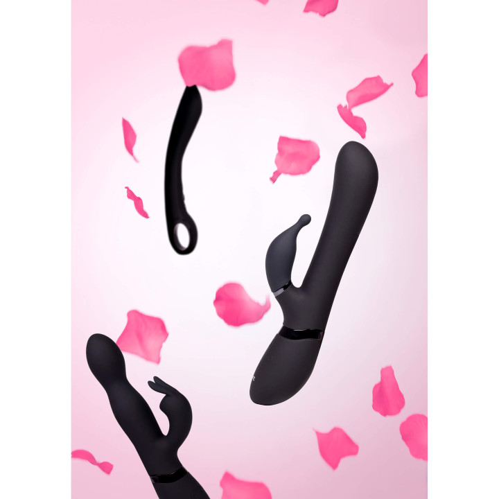 Niva - Rotating Rabbit Vibrator - Black