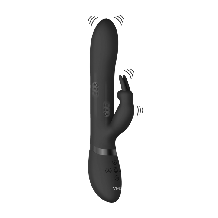 Amoris - Stimulating Beads Rabbit - Black