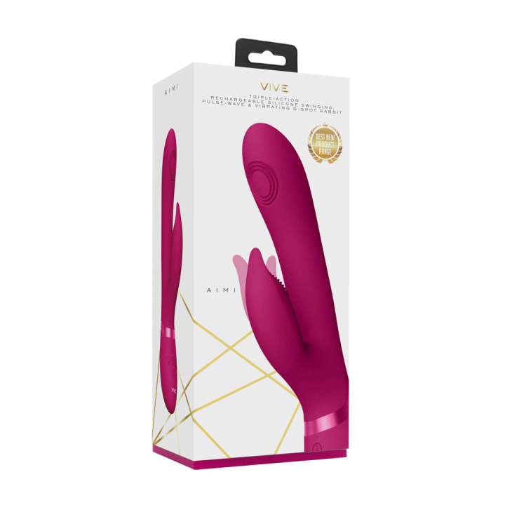 Aimi - Pulse Wave  Vibrating G-Spot Rabbit - Pink