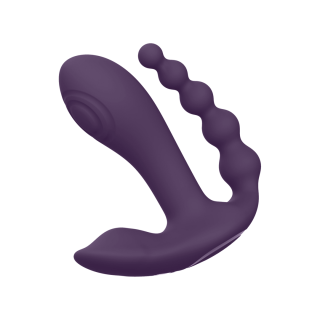 Kata - Pulse Wave  Vibrating Double Penetration Vibrator - Purple
