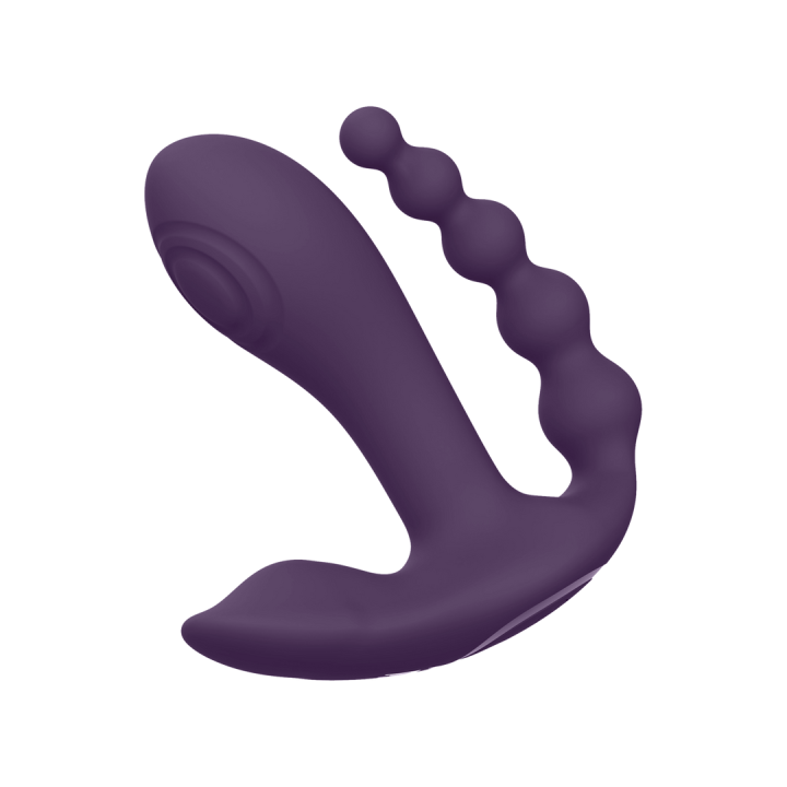 Kata - Pulse Wave  Vibrating Double Penetration Vibrator - Purple