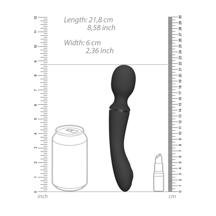 Nami - Pulse Wave  Vibrating Wand - Black