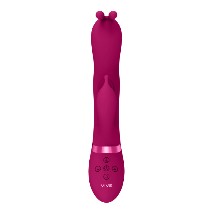 Gada - Vibrating Bunny Ear G-Spot Rabbit with Pulse Wave Shaft