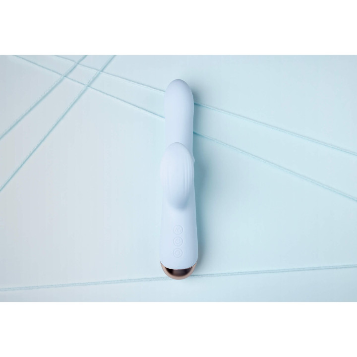 Pulse Wave and Up-and-Down Moving Ring Vibrator - Arctic Blue
