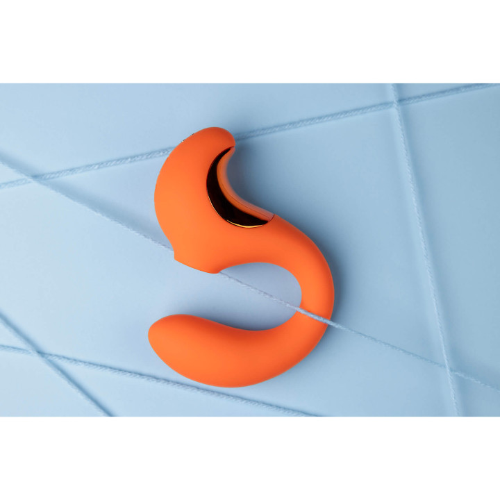 G-Spot Vibrator with Clitoral Pulse Wave - Untamed Orange
