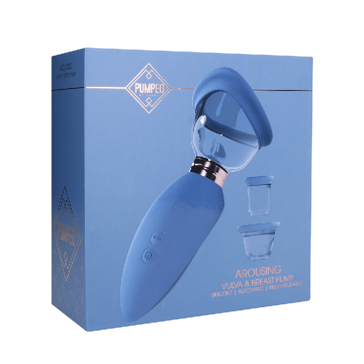 Arousing - Rechargeable Vulva and Breast Pump - Blue