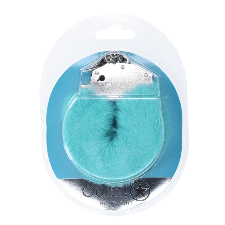 Heavy-duty Fluffy Handcuffs - Blue