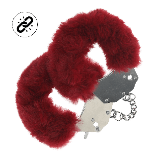 Heavy-duty Fluffy Handcuffs - Burgundy