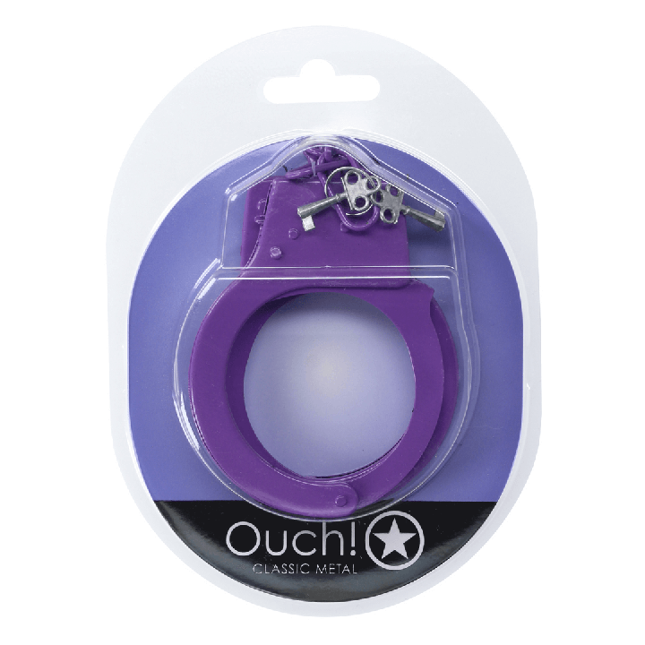 Classic Metal Handcuffs - Purple