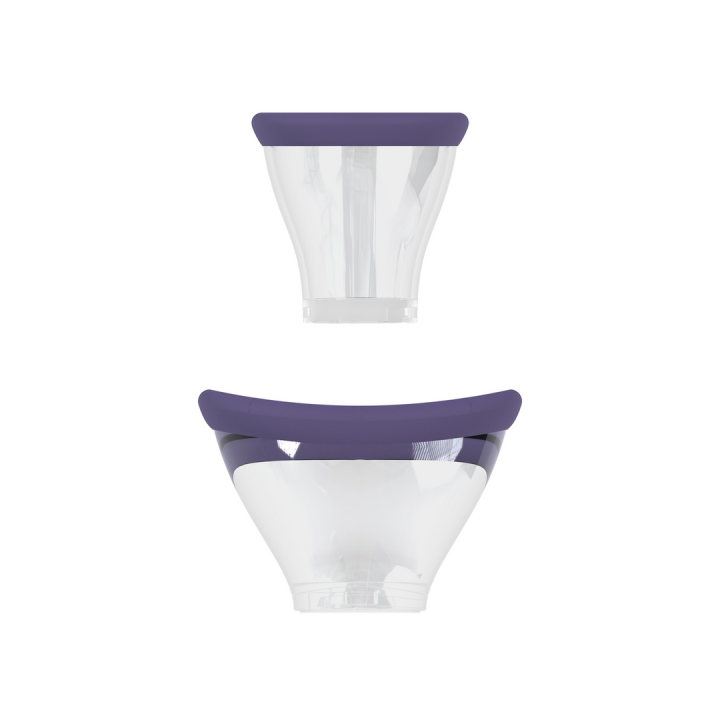 Sensual - Rechargeable Vulva and Breast Pump - Purple