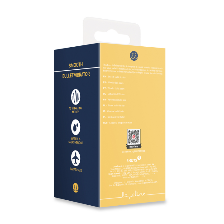 Smooth Bullet Vibrator - Sunpac Yellow