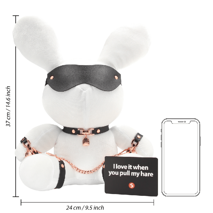 Rabbit Bondage - Velvet - Large - White