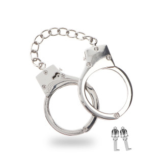 Taboom Bondage Essentials Silver Plated BDSM Handcuffs
