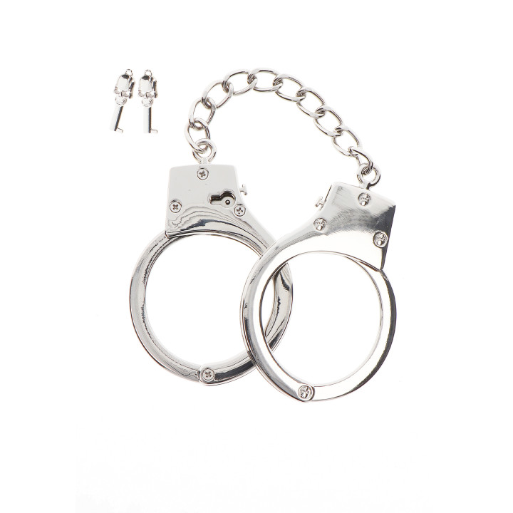 Taboom Bondage Essentials Silver Plated BDSM Handcuffs