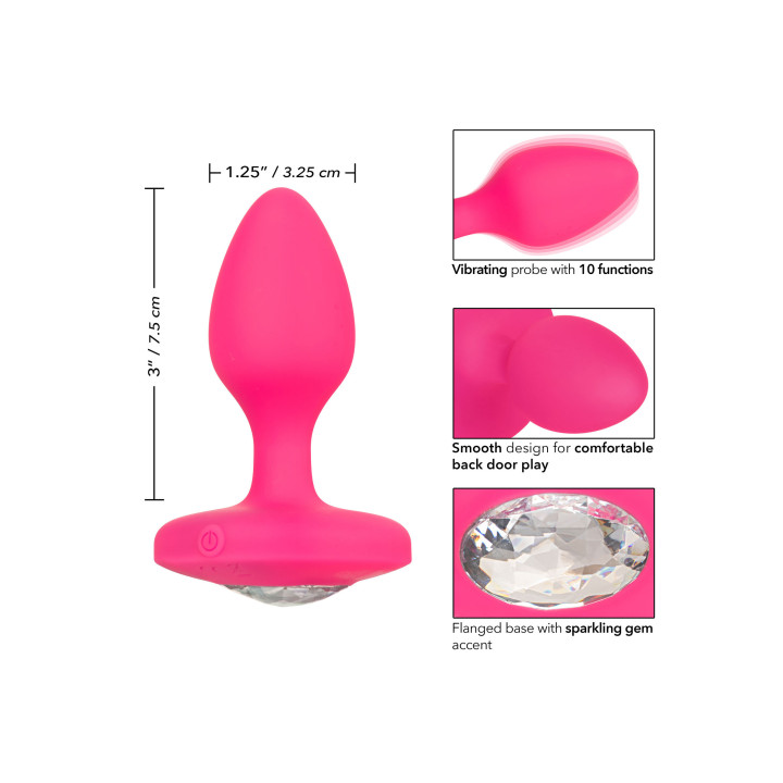 CalExotics Cheeky Gems Medium Rechargeable Vibrating Probe