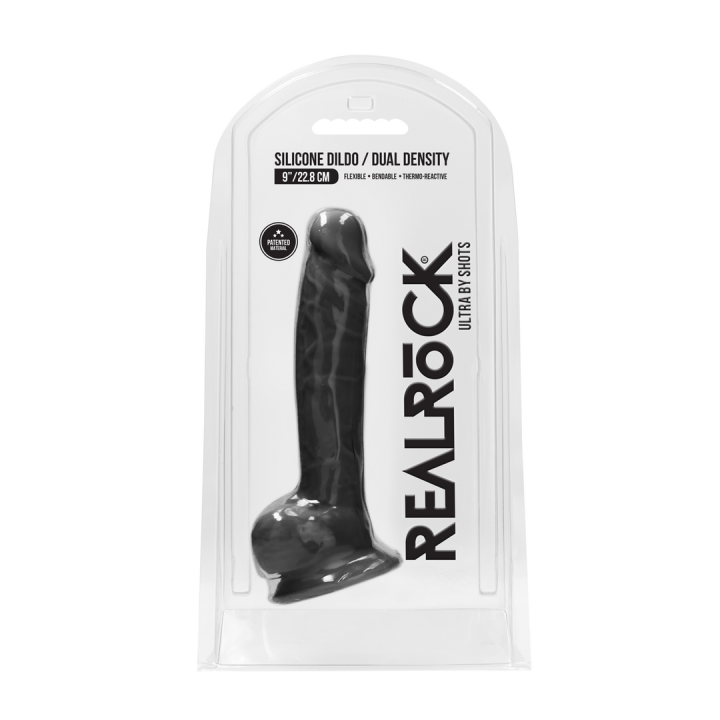 Silicone Dildo with Balls - 9 / 23 cm