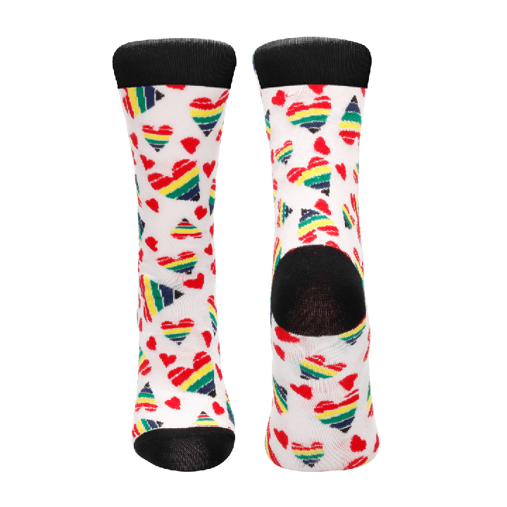 Happy Hearts Socks - US Size 2-7,5 / EU Size 36-41