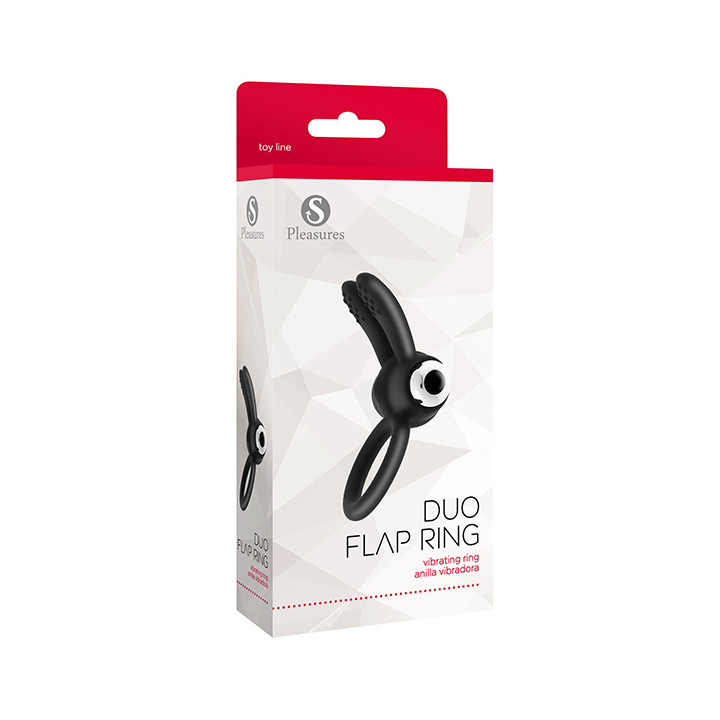 Duo Flap Ring Black
