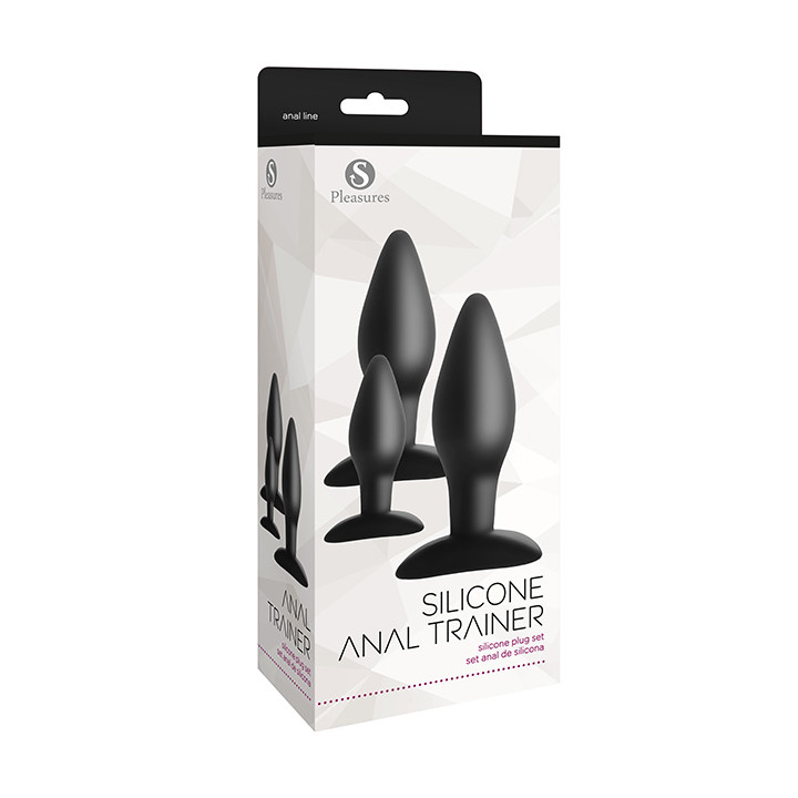 Silicone Anal Trainer Set Black