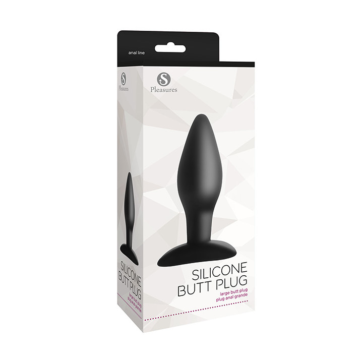 Silicone Butt Plug Large Black