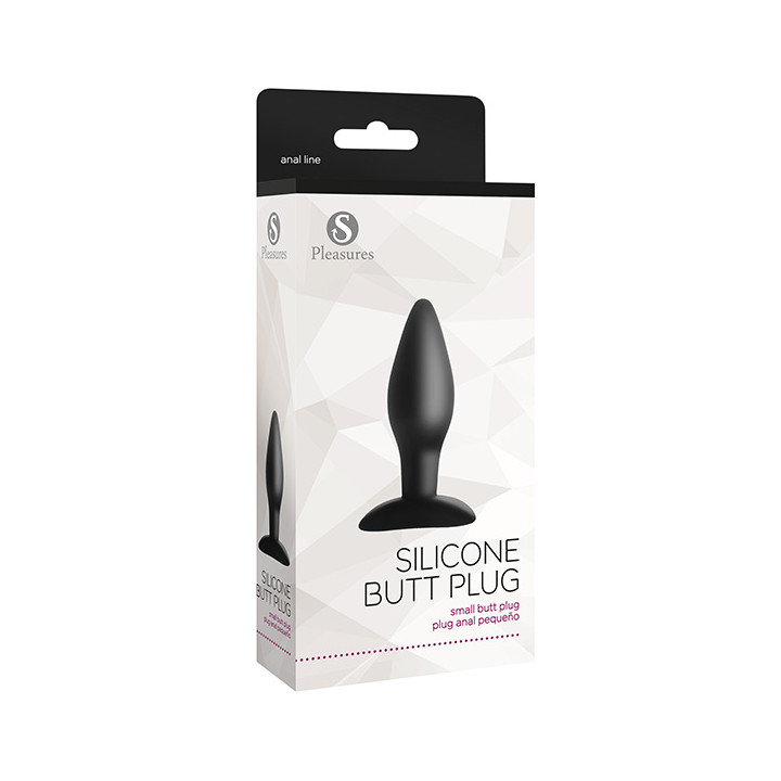 Silicone Butt Plug Small Black