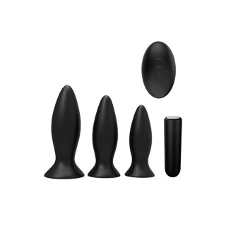S Pleasures Premium Triplicity Plugs Kit Black