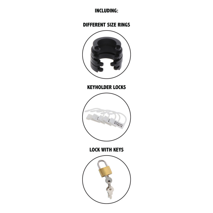 Chastity Cock Cage Silicone Large