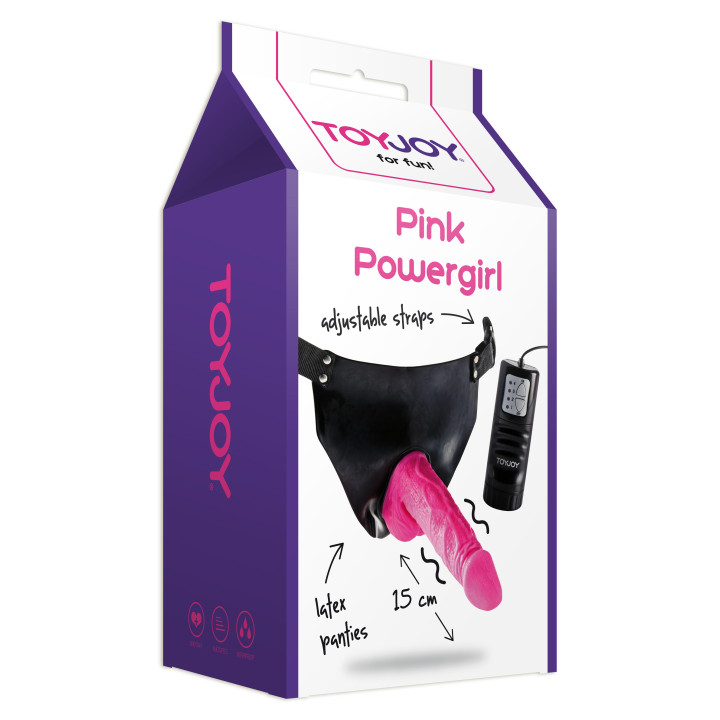 ToyJoy Classics Powergirl Vibrating Strap-On