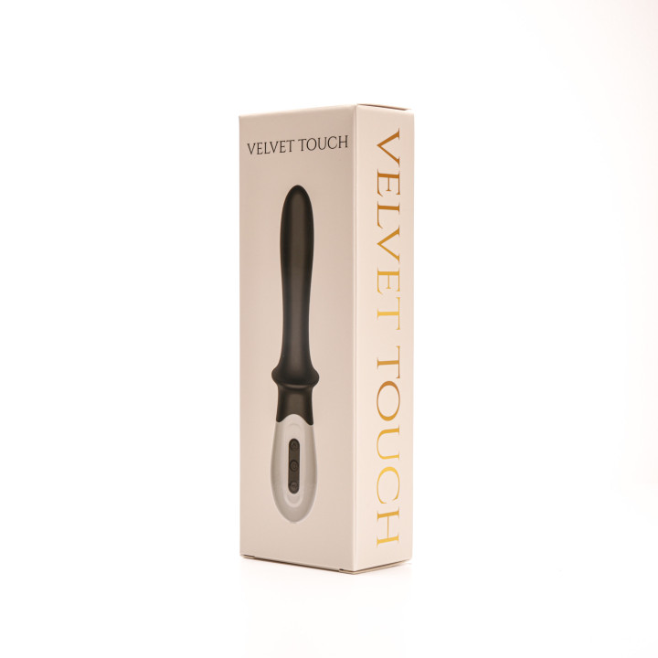 Velvet Touch wibrator silikonowy stymulacja punktu g ładowany usb czarny