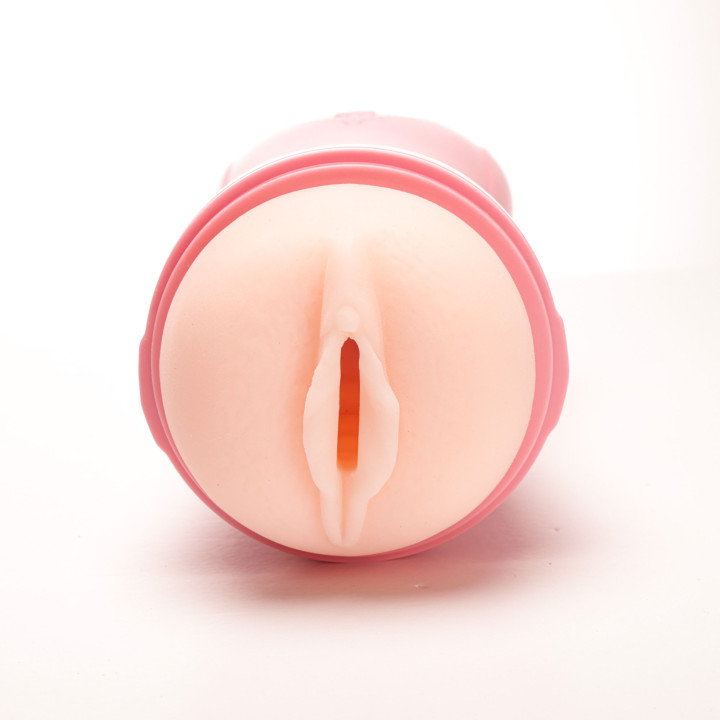 Velvet Touch masturbator pulsacyjny z wibracją oraz efektami dźwiękowymi wagina cyberskóra ładowany usb różowy