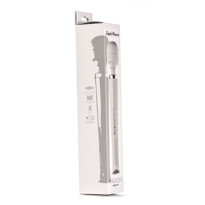 Simple Pleasure masażer kulowy magiczna różdżka ładowany usb biały
