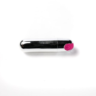 Simple Pleasure wibrator mini typ bullet ładowany usb srebrny
