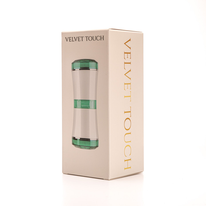 Velvet Touch masturbator dwustronny wagina usta cyberskóra biały