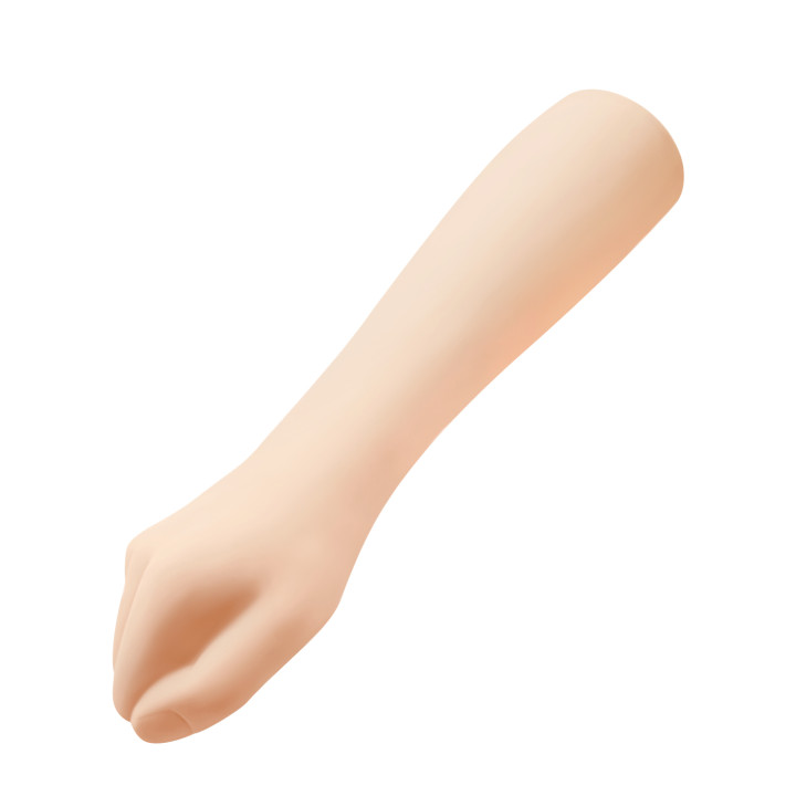 Party Up dildo w kształcie dłoni pięść cyberskóra kolor cielisty Tony