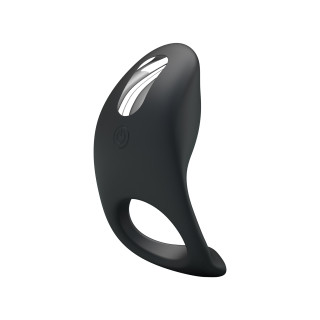 Party Up pierścień erekcyjny wibrujący silikonowy ładowany usb kolor czarny King