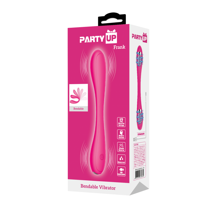 Party Up wibrator mini ładowany usb kolor różowy Frank