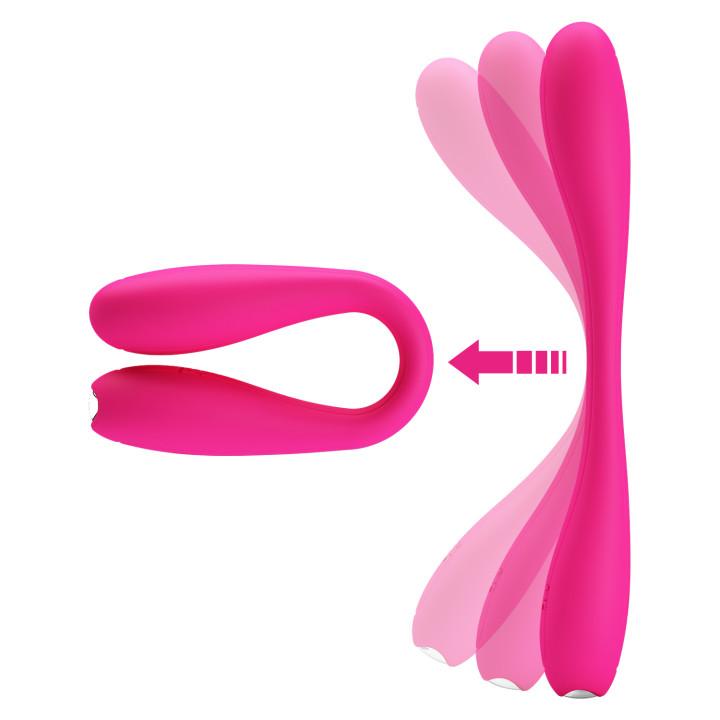 Party Up wibrator mini ładowany usb kolor różowy Frank
